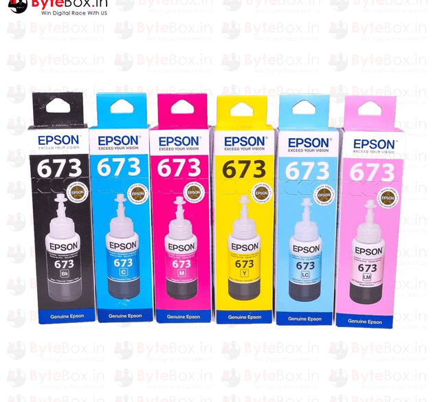 Epson T673 / 673 Compatible For Epson L805, L800, L1800, L850, L810, L18050(6 Colors)