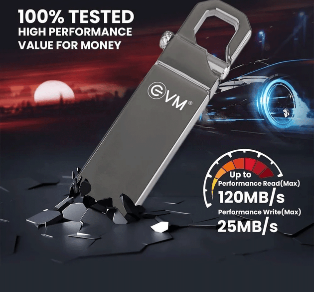 EVM EnStore 16GB USB 2.0 Metal Pen Drive - Durable & Fast Data Storage